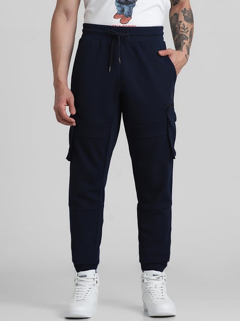 Buy Jack Jones Navy Regular Fit Joggers for Mens Online Tata CLiQ