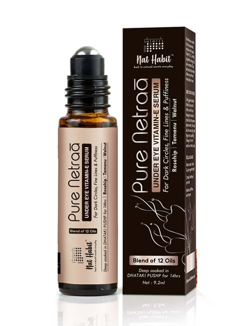 Nat Habit Pure Netraa Under Eye Vitamin-E Serum - 9.2 ml