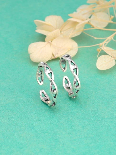 Indiamart 925 Sterling Silver Toe Ring Indiamart Diamond Halo