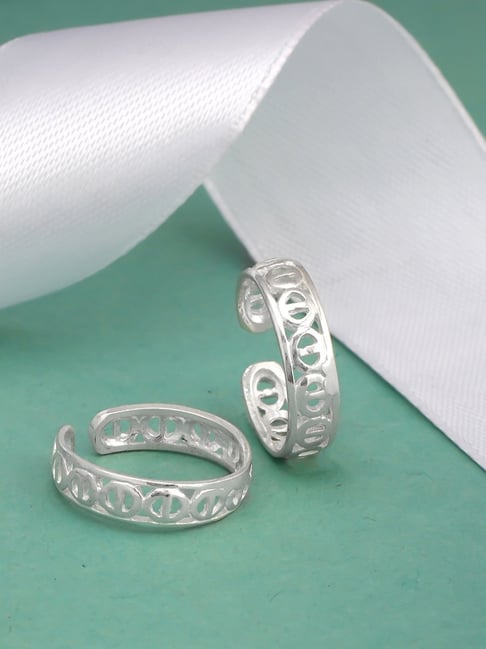 GIVA 92.5 Sterling Silver Traditional Toe Rings-picture-25