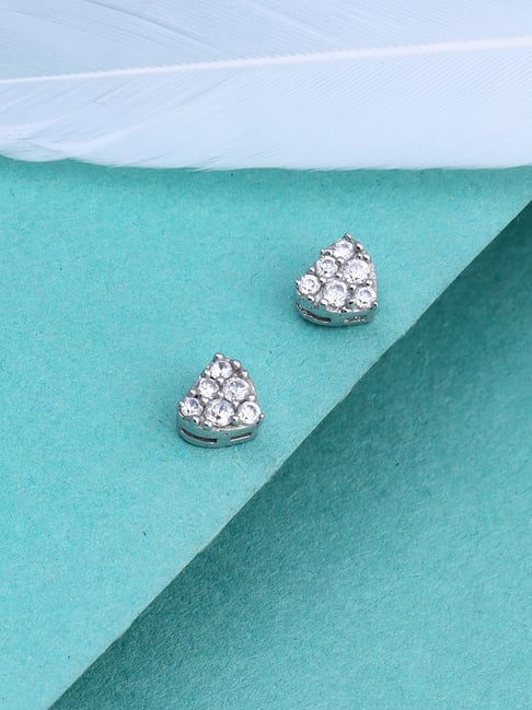 Diamond Heart Earrings | Heart Shape | Diamonds Factory CA