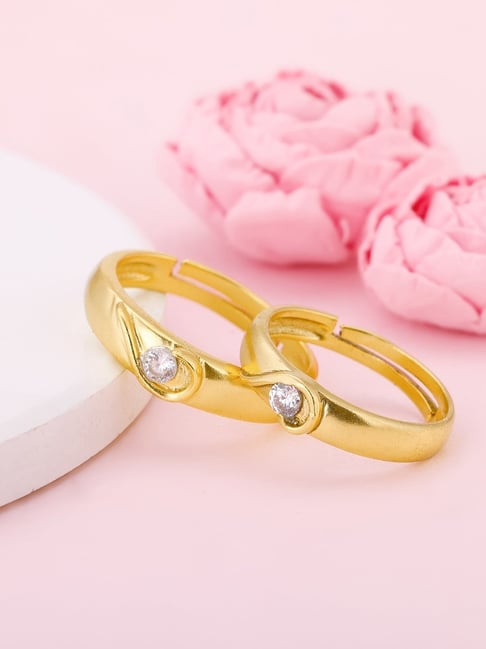 KUSU] Bangkok RoseGold #RR08 Double Infinity Couple Ring | Shopee  Philippines