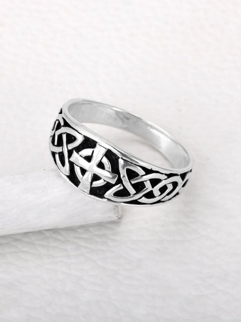 Leviathan cross ring for unisex made of sterling silver 925 satanic style -  Shop jacksclub General Rings - Pinkoi