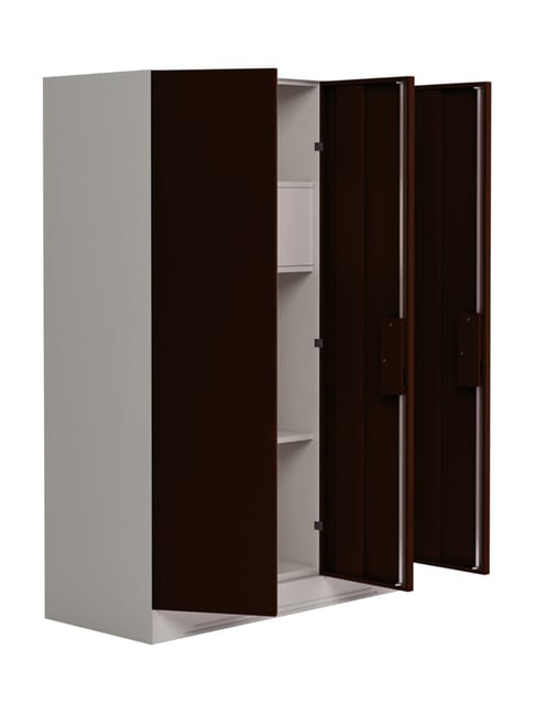 Buy Godrej Interio Slimline Brown CRCA Steel 3 Door Almirah at Best Price Tata CLiQ