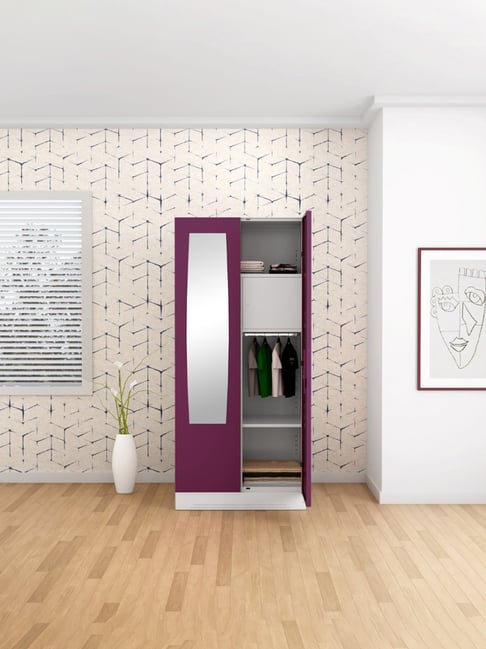 Godrej Interio Slimline 2-Door Steel Almirah, Purple (1-Year Warranty, 1 Locker)-picture-44