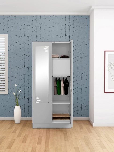 Buy Godrej Interio Slimline 2 Door Steel Almirah Royal Ivory 1 Locker at Best Price Tata CLiQ