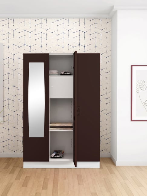 Godrej Interio Slimline 3-Door Steel Almirah, Russet (1-Year Warranty, 1 Locker)-picture-36