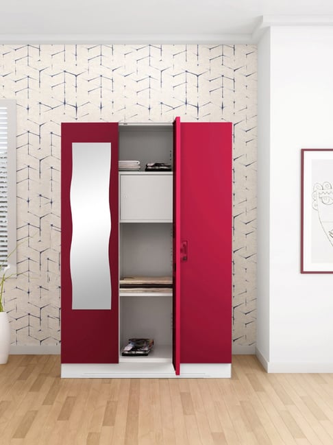 Godrej Interio Slimline 3-Door Steel Almirah, Red (1-Year Warranty, 1 Locker)-picture-33