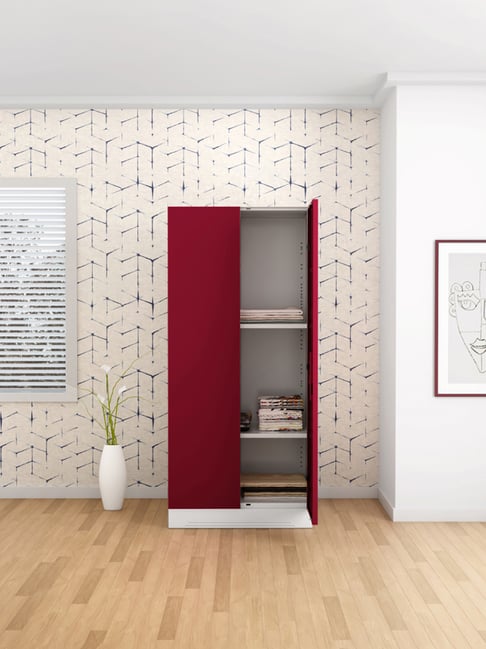 Godrej Interio Slimline 2-Door Steel Almirah, Red (1-Year Warranty)-picture-24