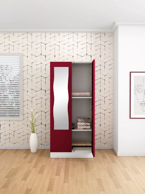 Godrej Interio Slimline 2-Door Steel Almirah, Red (1-Year Warranty)-picture-15