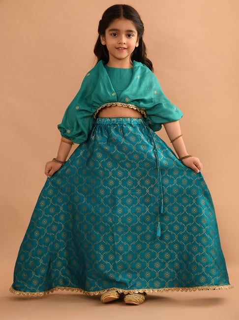 Buy Saka Designs Kids Lehenga with Choli & Dupatta for Girls Clothing  Online @ Tata CLiQ