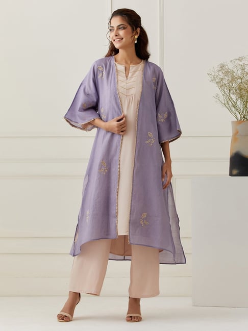 Buy Navy Blue Kurtas for Women by SIYAHI Online | Ajio.com