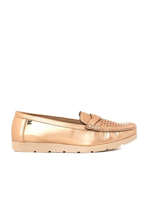 Khadim Women's Beige Casual Loafers