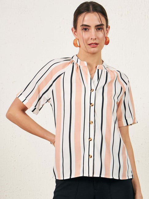 Carlton London Multicolored Striped Top