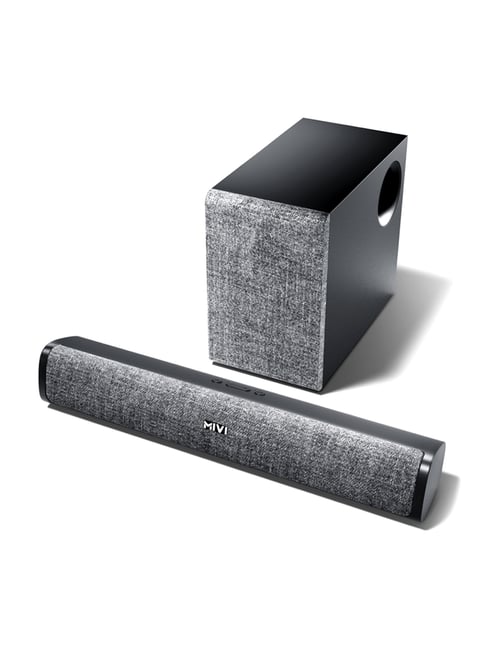 Mivi Fort S36 36W Bluetooth Soundbar with Subwoofer (Black, 2.1 Channel)