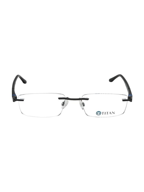 Titan Black Rectangular Eye Frames for Men
