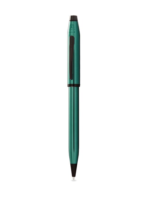 Cross Century II Transluscent Green Lacquer W Polished Black PVD Ballpoint Pen-picture-43