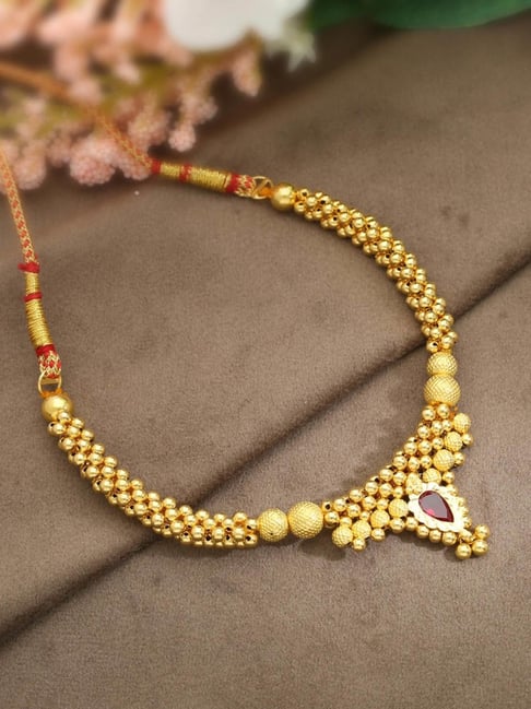 Malabar gold 2025 thushi necklace