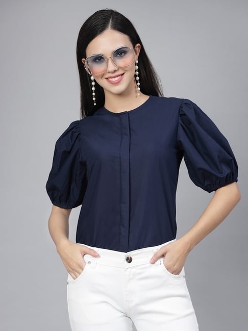 Style Quotient Navy Regular Fit Shirt-picture-23