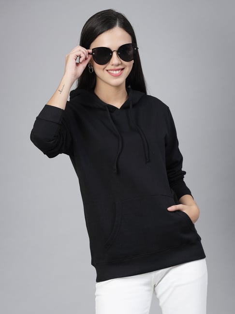 Style Quotient Black Cotton Regular Fit Hoodie-picture-23