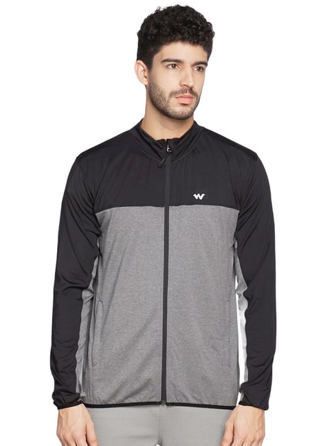 Wildcraft Grey Regular Fit Colour Block Sports Jacket-picture-39
