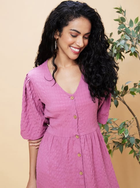 Globus Lavender Regular Fit Shirt Dress