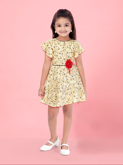 Buy Embroidered Tiered Dress with Top Online at Best Prices in India -  JioMart.