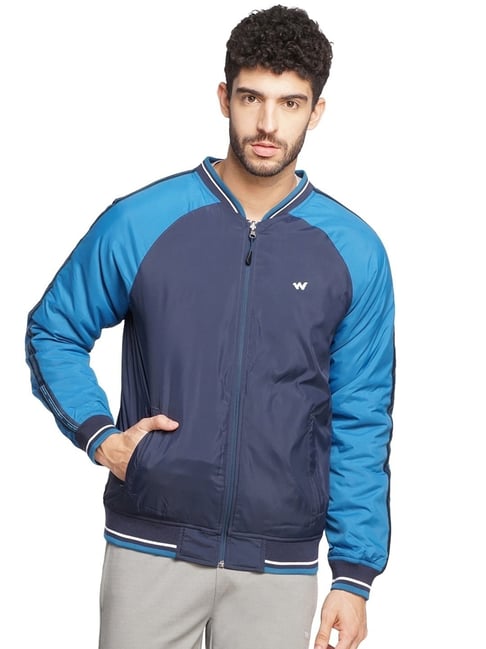 Wildcraft Navy Regular Fit Colour Block Reversible Jacket-picture-14