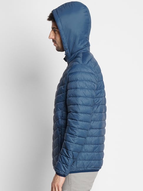 Wildcraft Mid Navy Regular Fit Quilted Hooded Jacket
