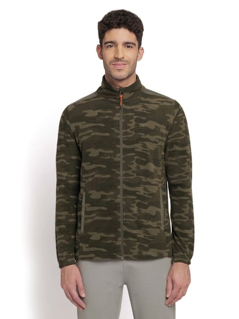 Wildcraft Green Regular Fit Camouflage Jacket-picture-32
