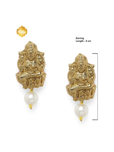 Buy Big Beautiful Antique Nagas Lakshmi Chandbali Gold Earrings Collection  ER2603