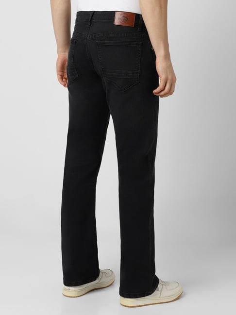Buy Peter England Jeans Black Cotton Regular Fit Jeans for Mens
