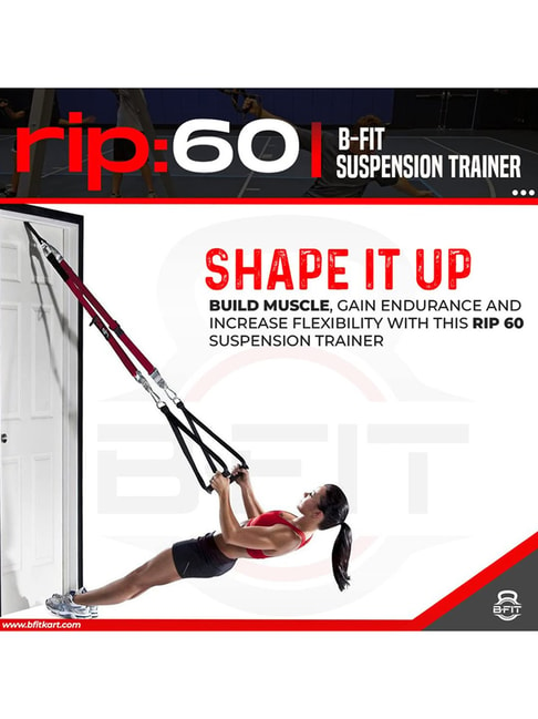 B Fit Usa B Fit Usa Complete Body Suspension Trainer Rip 60 (Black)