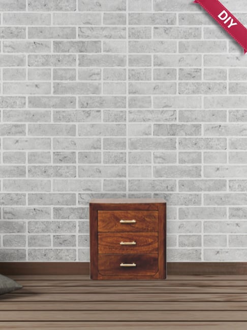 Artisan Furniture Brown Wood Luca Bedside Table-picture-22