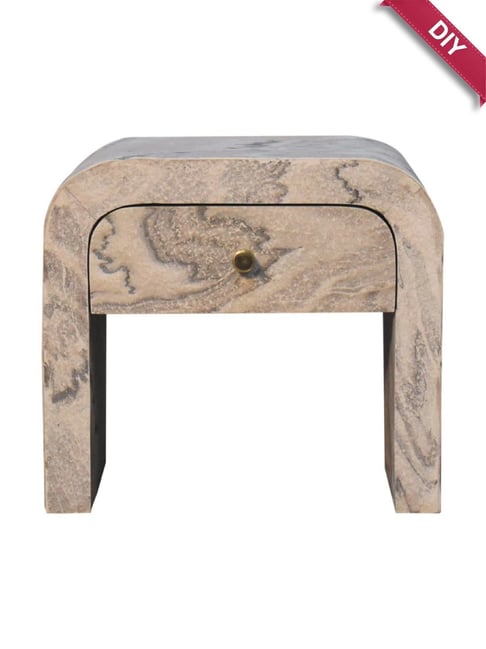 Artisan Furniture Nouveau Grey Wood Bedside Table