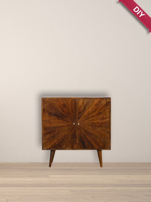 Artisan Furniture Brown Wood Chestnut Sunrise Brown Wood Cabinet