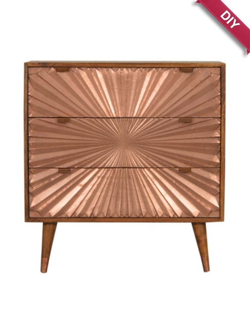 Artisan Furniture Manila Copper &amp; Brown Wood Chest