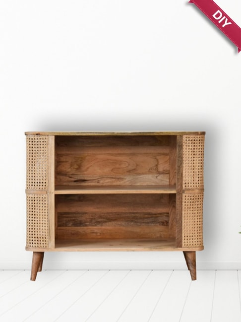 Artisan Furniture Larissa Open Brown Wood Cabinet