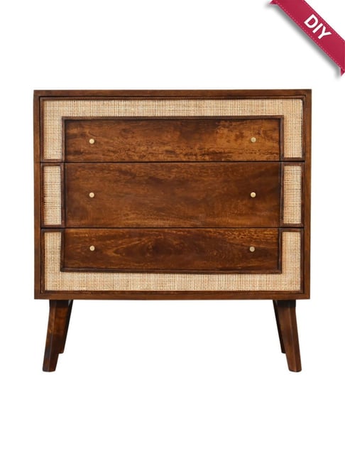 Artisan Furniture Close-knit Chestnut Brown Wood Chest