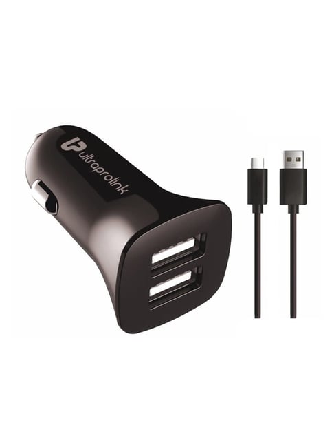 UltraProlink UM1072C Mach12 Dual USB Fast Car Charger with