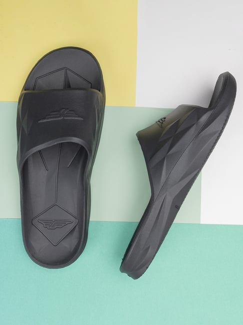 Red Tape Men's Black Slides-picture-30