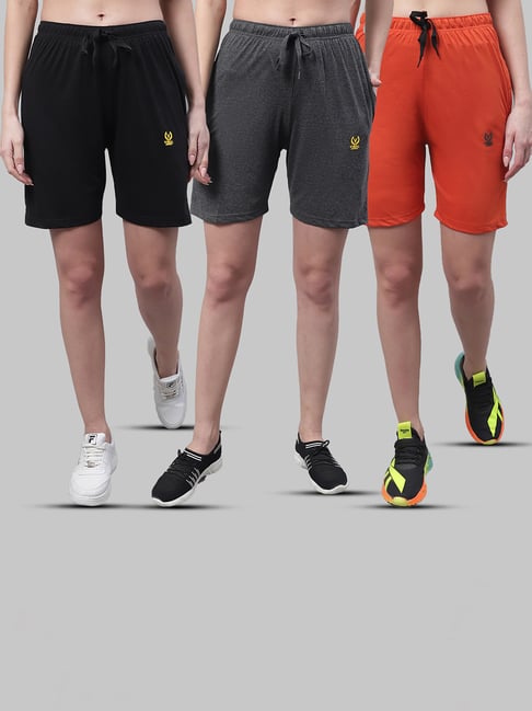 Vimal Jonney Multicolor Cotton Sports Shorts - Pack of 3-picture-14