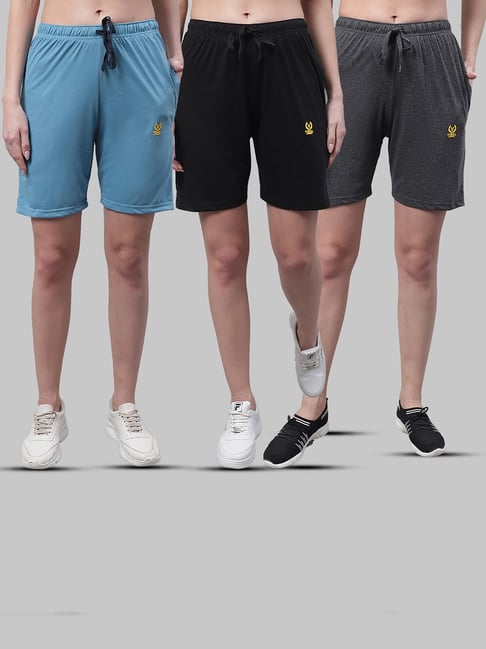 Vimal Jonney Multicolor Cotton Sports Shorts - Pack of 3-picture-46