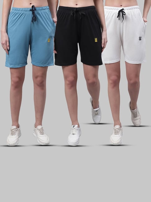 Vimal Jonney Multicolor Cotton Sports Shorts - Pack of 3-picture-13