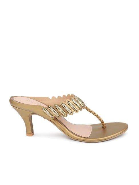 Women Rose Gold Embellished Wedge Sandals – Inc5 Shoes