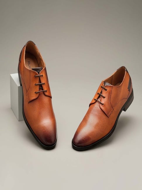 Ruosh tan cheap formal shoes