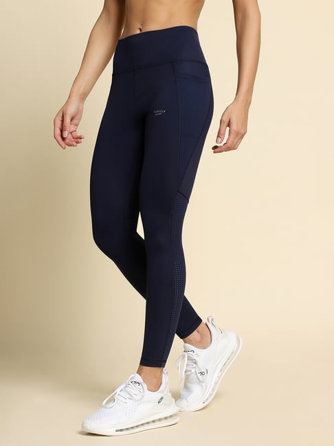 Van Heusen Proactive Elite Body Hug Fit Mesh Panel High Stretch Train-In Leggings - Maritime Blue-picture-35