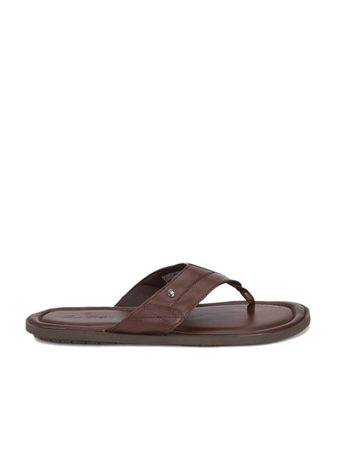 Buy Louis Philippe Men s Brown Flip Flops for Men at Best Price