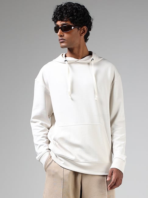 Off white cheap white hoodie mens