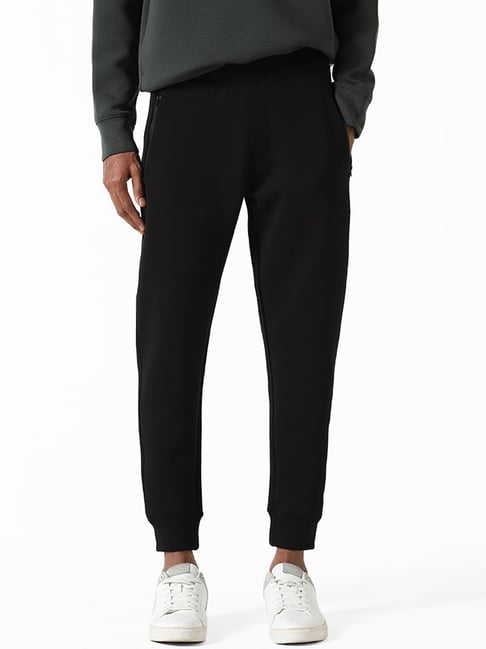 Buy Studiofit Solid Off White Seam Detail Relaxed Fit Track Pants from  Westside